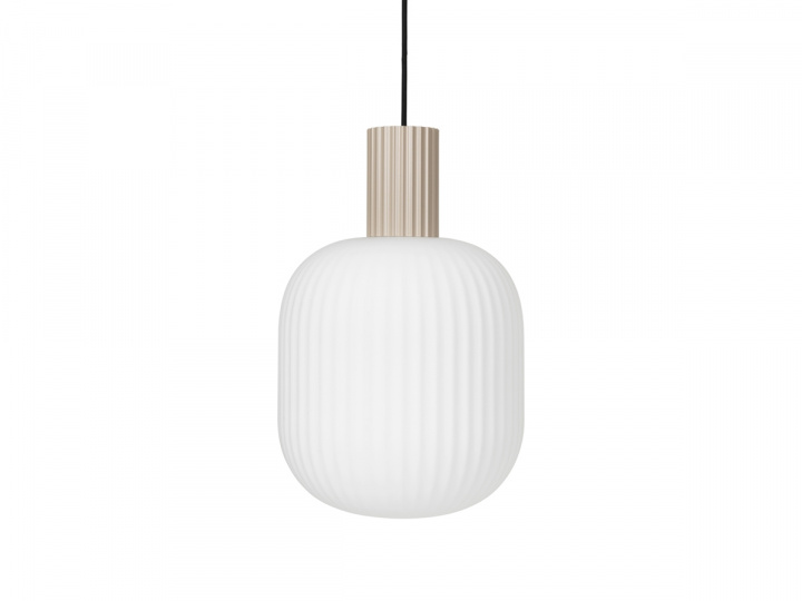 Taklampa 'Lolly' 42cm - Beige/Vit