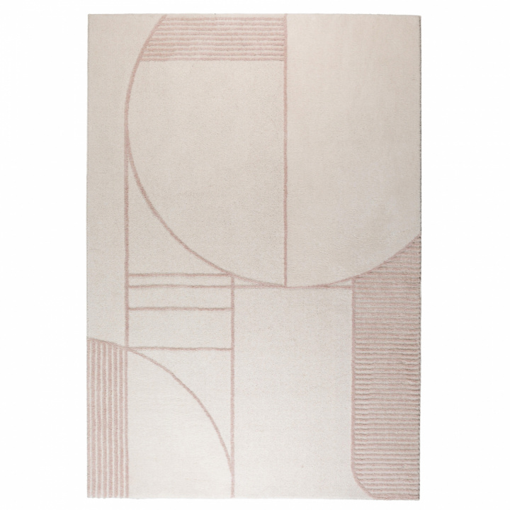 Matta 'Bliss' 160X230cm - Natur/Rosa