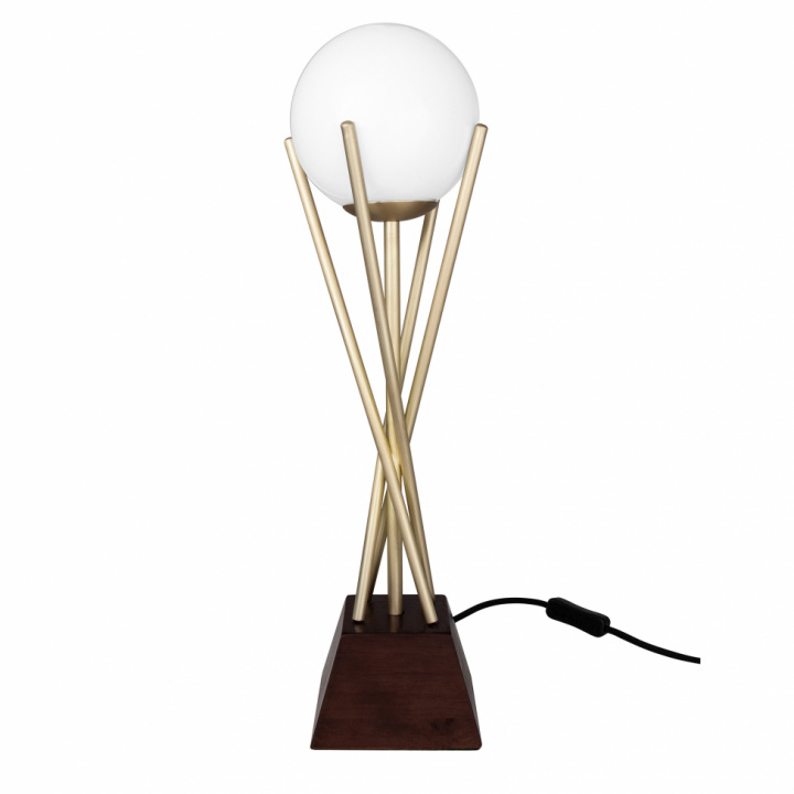 Bordslampa 'Sarasota' - Borstad mässing