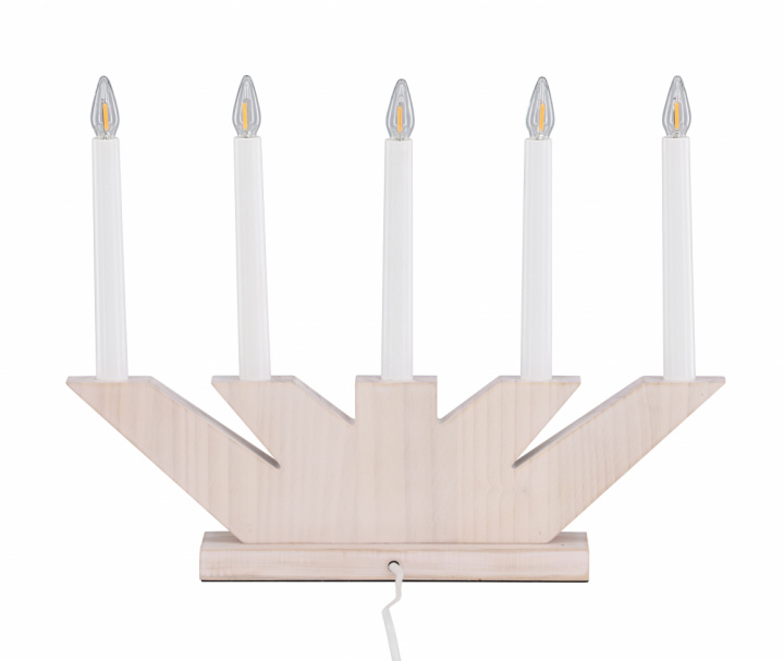 Adventsljusstake \'Katrineholm\' - Vit i gruppen Belysning / Lampor / Julbelysning hos Reforma (61840-130)