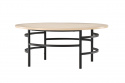 Soffbord \'Copenhagen\' 100x43cm - Vitpigmenterad/Svart
