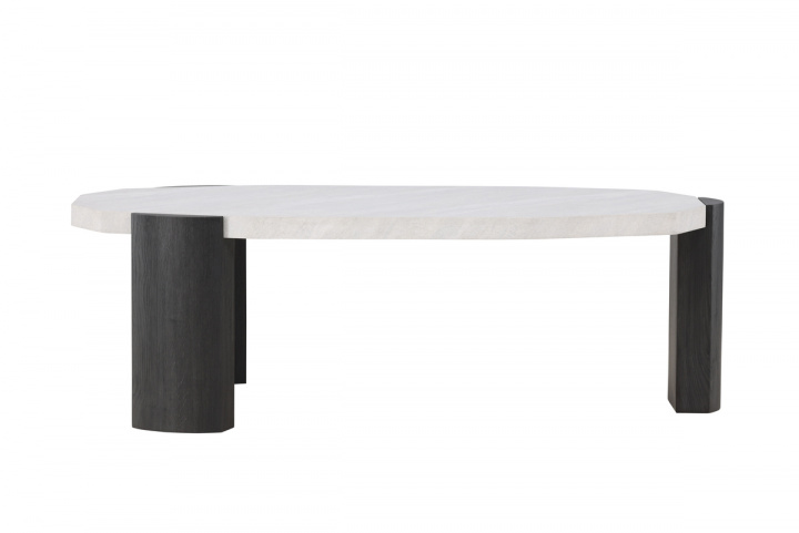 Soffbord \'Kres\' 125x71cm - Beige/Svart i gruppen Möbler / Bord / Soffbord hos Reforma (62064-100)