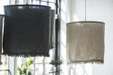 Taklampa \'Linne\' Ø 45 - Beige