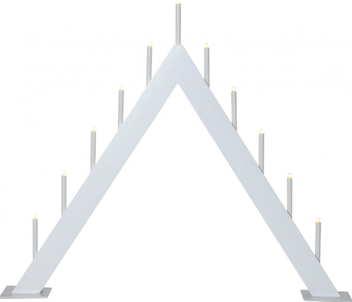 Adventsljusstake 'Buzz' 50cm - Vit 