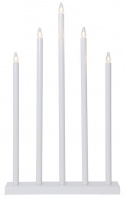 Adventsljusstake \'Holy\' 5 Lampor - Vit