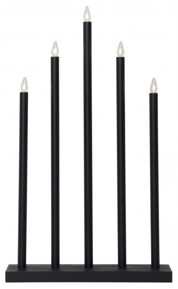 Adventsljusstake \'Holy\' 5 Lampor - Svart