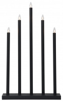 Adventsljusstake \'Holy\' 5 Lampor - Svart