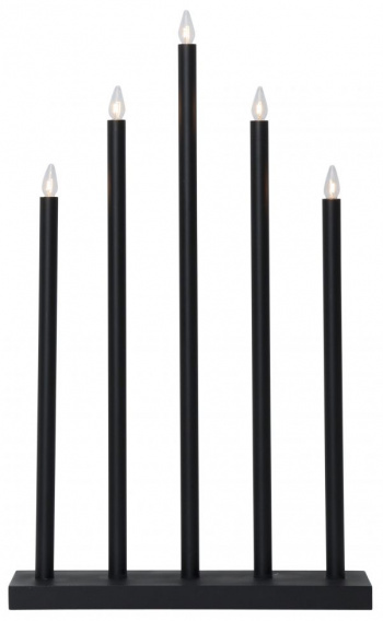 Adventsljusstake \'Holy\' 5 Lampor - Svart