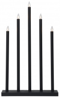 Adventsljusstake \'Holy\' 5 Lampor - Svart