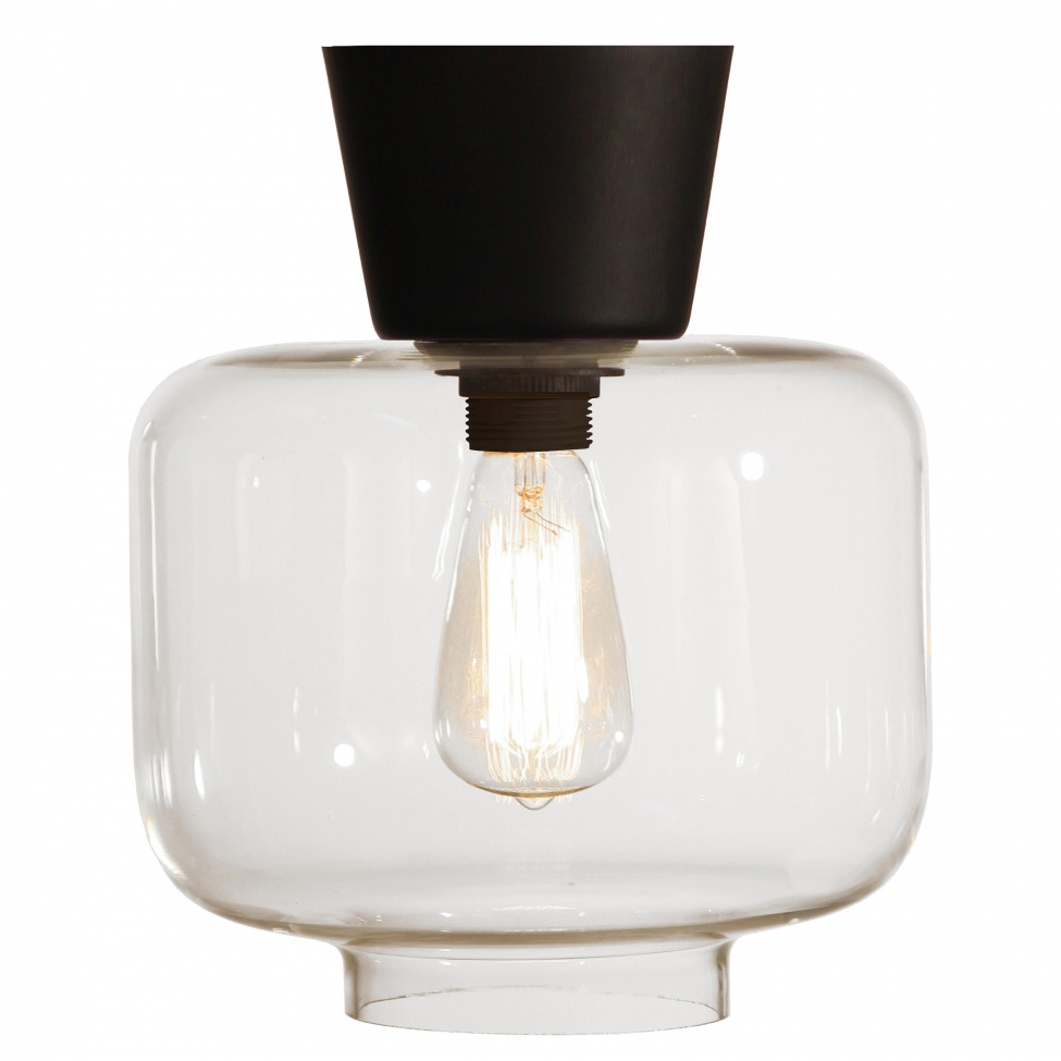 Taklampa \'Plafond Ritz\' - Klar/Svart