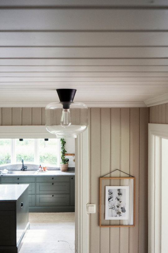 Taklampa \'Plafond Ritz\' - Klar/Svart