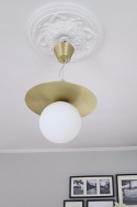 Taklampa \'Art Deco\' - Vit
