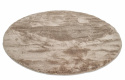 Rund matta \'Aranga Super Soft Fur\' 80cm - Brun