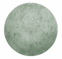 Rund matta \'Aranga Super Soft Fur\' 80cm - Grön