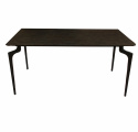 Matbord - Mörkt Trä/Metall 160x80