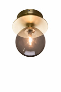 Vägglampa \'Art Deco\' - Rökfärgad