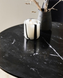 Cafebord \'Erie\' - Svart/Marmor