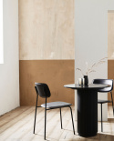 Cafebord \'Erie\' - Svart/Marmor