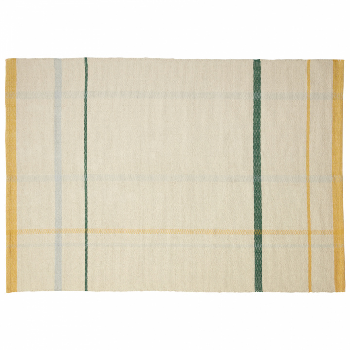 Matta - Beige Grön Gul