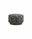 Sittpuff \'Bomu\' - Svart/Vit