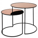 Sidobord \'Stends\' 2st - Rose/Glas