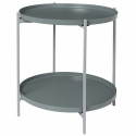 Brickbord \'Tristan\' - Metall/Grå 40cm