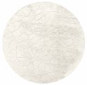 Rund matta \'Cora\' 200cm - Vit