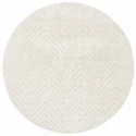 Rund matta \'Wren\' 80cm - Vit