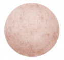 Rund Matta \'Aranga Super Soft Fur\' 120cm - Rosa