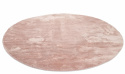 Rund matta \'Aranga Super Soft Fur\' 120cm - Rosa
