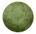 Rund matta \'Aranga Super Soft\' 80cm - Oliv