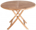 Trädgårdsbord \'Oviedo\' Runt 100cm - Ek