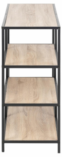 Bokhylla \'Seaford\' 114x78cm - Sand/Svart