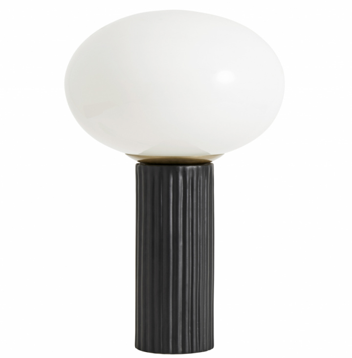 Bordslampa 'Opal' - Vit/Svart