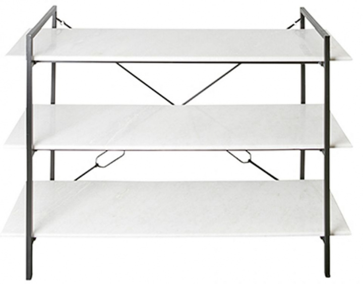 Sideboard 'Milan' - Svart/Vit
