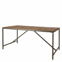 Rustikt matbord \'William\' - Trä/Järn 180x90