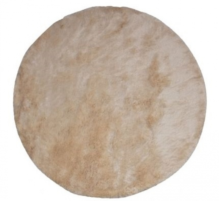 Matta 'Praline' Runt 200cm - Beige
