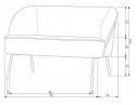 Soffa \'Vogue\' - Nougatfärgat bouclé