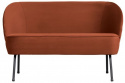 Soffa \'Vouge\' - Rostfärgad sammet