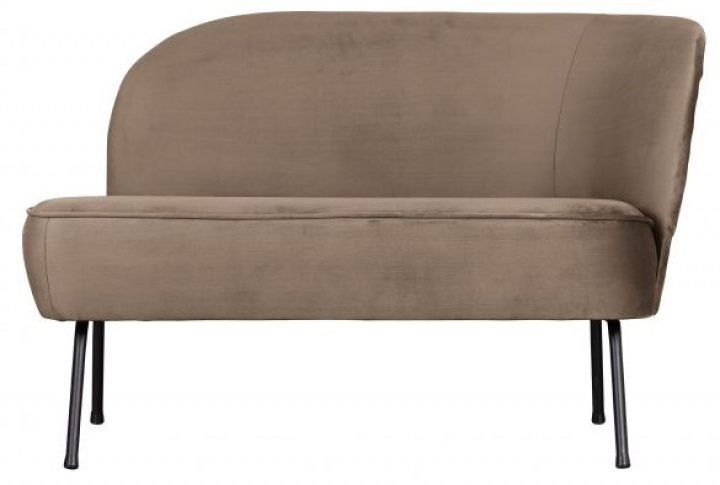 Fåtölj \'Vogue\' - Khakifärgad sammet - Höger i gruppen Möbler / Sittmöbler / Fåtöljer hos Reforma (801178-K)