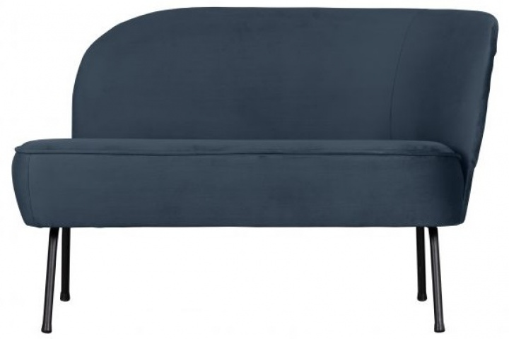 Fåtölj \'Vogue\' - Blå sammet - Höger i gruppen Möbler / Sittmöbler / Fåtöljer hos Reforma (801178-T)