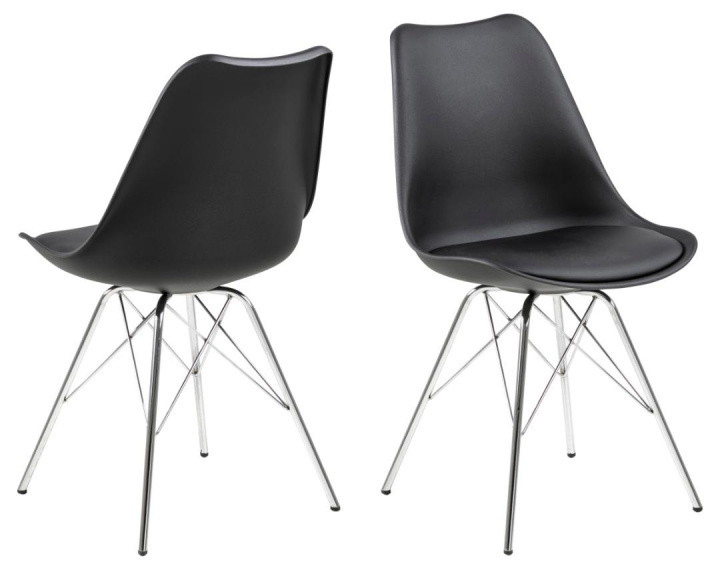 Stol 'Eris' - Svart/Silver