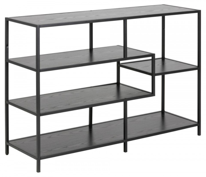 Bokhylla \'Seaford\' 114x78cm - Svart i gruppen Möbler / Hyllor & förvaring / Bokhyllor hos Reforma (80890)