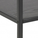 Bokhylla \'Seaford\' 114x78cm - Svart