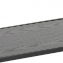 Bokhylla \'Seaford\' 114x78cm - Svart