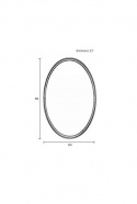 Spegel \'Matz\' - Oval Svart