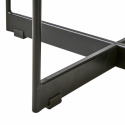 Soffbord \'Milan\' 90x50cm - Svart/glas