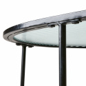 Soffbord \'Milan\' 90x50cm - Svart/glas