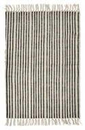 Matta \'Stripes\' XL - Naturvit/Svart