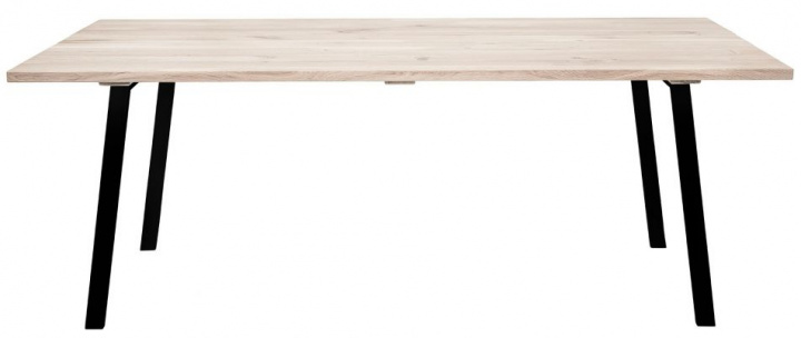 Matbord 'Cosy' 200x96cm - Ek/Svart 